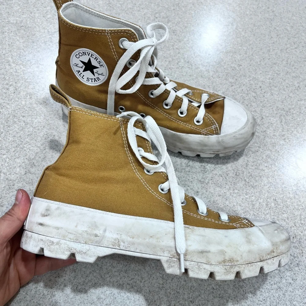 Converse Women's Chuck Taylor All Star Lugged 2.0 Platform Shoes A02565C Clay - Picture 3 of 8